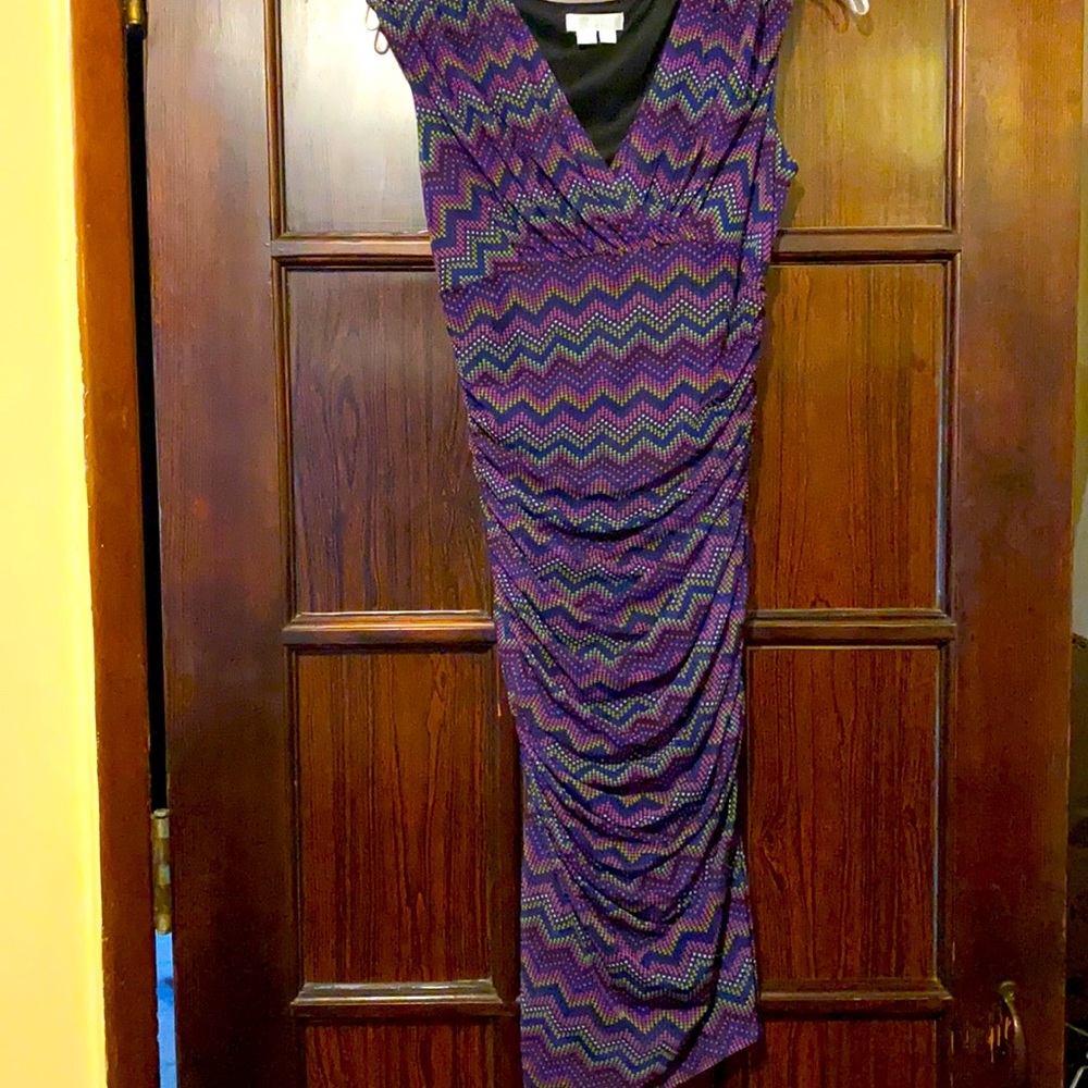 London Times Petite Multi colored Dress